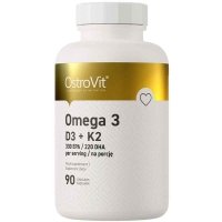 OstroVit Omega 3 D3+K2 - 90 kaps.