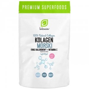 Intenson Kolagen Morski + kwas hialuronowy + wit. C - 60g 