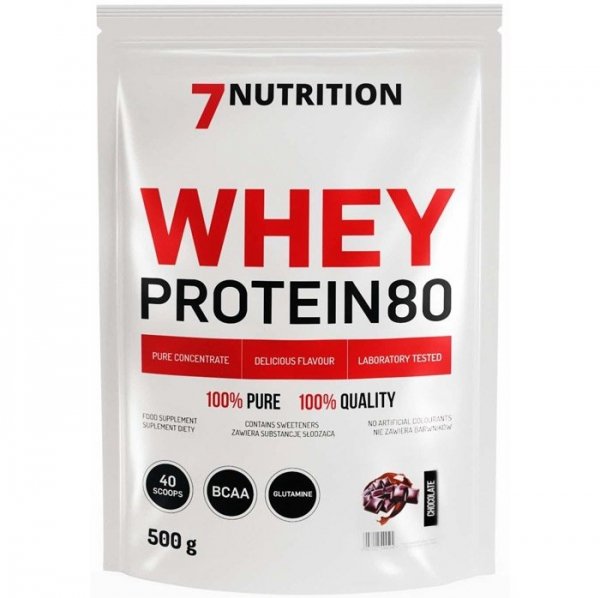7Nutrition Whey Protein 80 koncentrat białka serwatkowego (czekolada) - 500g