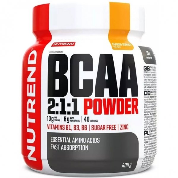 Nutrend BCAA 2:1:1 POWDER (sorbet mango) - 400g