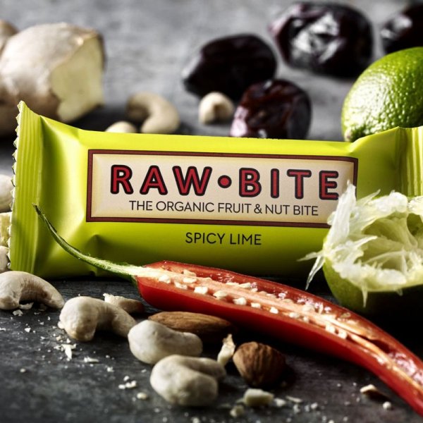 RawBite baton SPICY LIME (limonkowy) - 50g