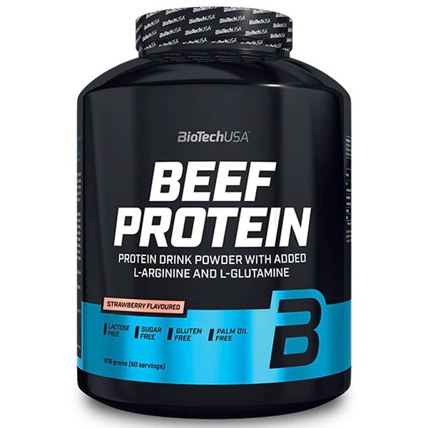 BioTech USA Beef Protein białko wołowe (truskawka) - 1,816kg