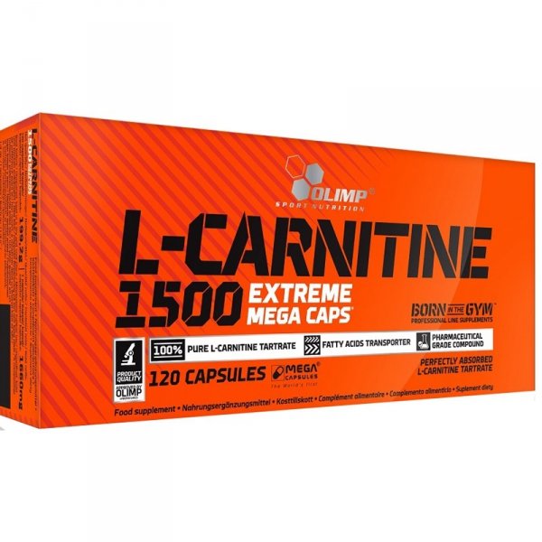 Olimp L-CARNITINE 1500 Extreme Mega Caps L-karnityna - 120 kaps.