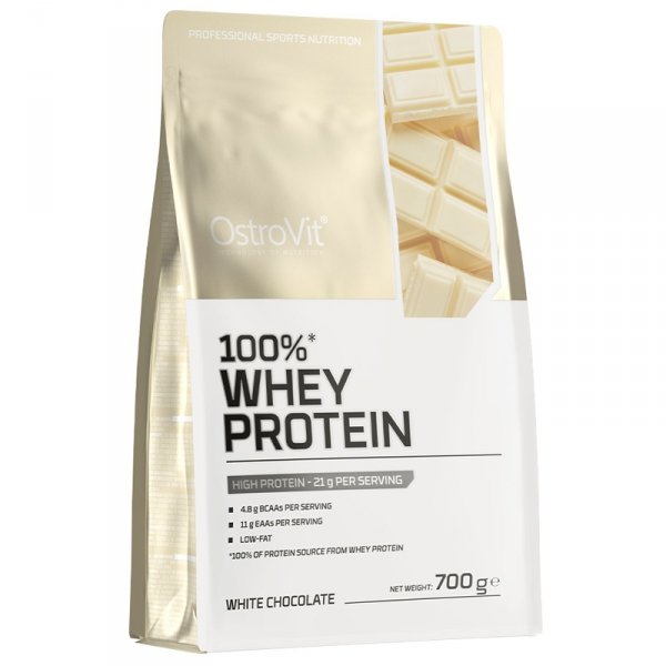 OstroVit 100% Whey Protein koncentrat białka serwatkowego (biała czekolada) - 700g
