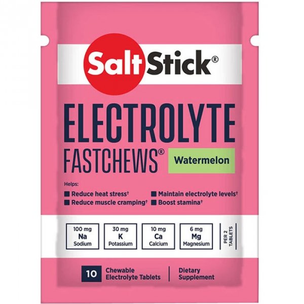 SaltStick Fastchews pastyleki do ssania (arbuz) - 10szt.