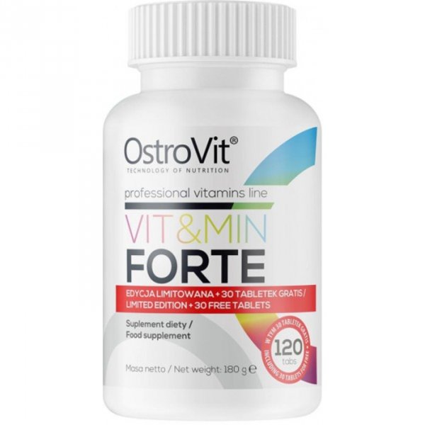 OstroVit Vit&amp;Min FORTE kompleks witamin i minerałów - 120 tabl.