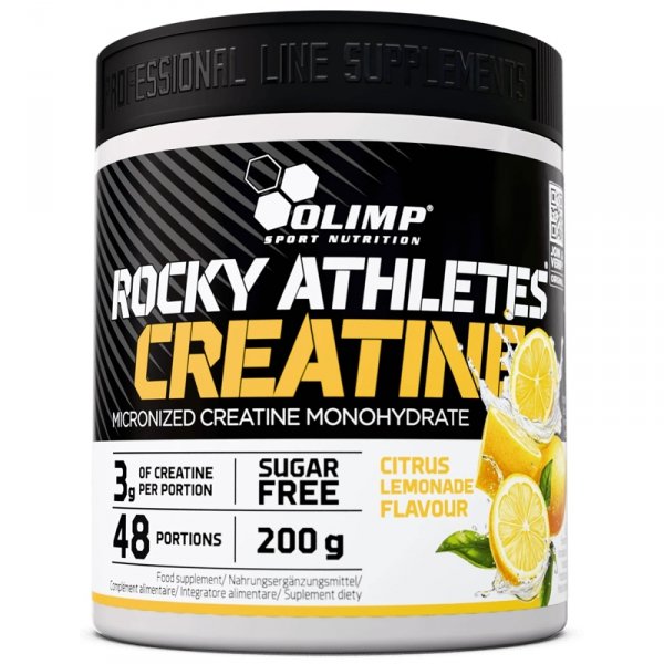 Olimp Rocky Athletes Creatine monohydrat kreatyny (lemoniada cytrusowa) - 200g