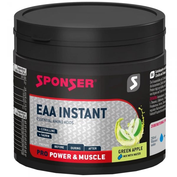 Sponser Amino EAA Instant aminokwasy egzogenne (zielone jabłko) - 300g