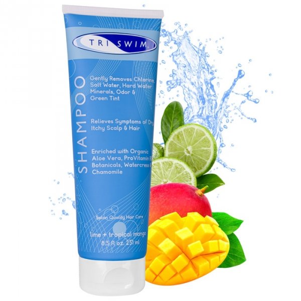 TRISWIM Shampoo Szampon po basenie dla pływaków (lime+tropical mango) - 251ml