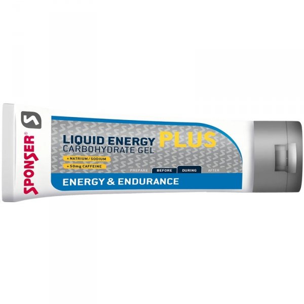 Sponser Liquid Energy Plus (neutralny + kofeina + sód) żel - tubka 70g