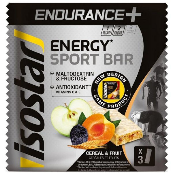 Isostar Endurance+ Cereals Fruits baton energetyczny (owocowy) - 3x40g