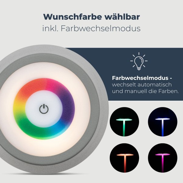 Lampka LED wbudowany akumulator kolory Classbach C-TL 4025 (szary)