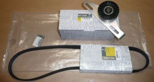 Original  kit de courroie d'alternateur Renault Clio II, Mégane 1.4/1.6 Renault Kangoo, Thalia, Dacia Logan sans climatisation ,