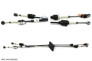 Câble de commande de boîte de vitesses manuelle Renault Master III Opel Movano B 2010- , 3441300Q0G , 349352849R , 349351730R