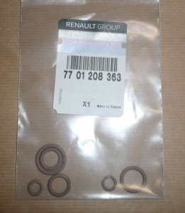 $ Renault jeu de joints toriques climatisation Clio III Modus, 7701208363