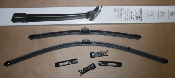 Original  Balais d'essuie-glace Citroën C3 Picasso, Citroën DS3 600/400mm plats ,  1642332780