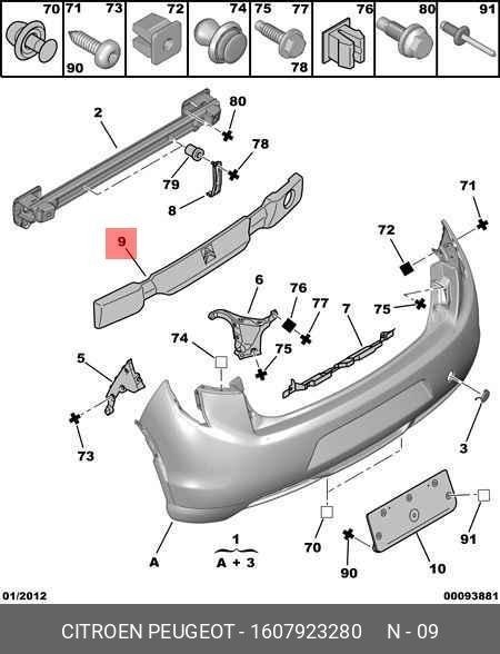 ABSORBEUR DE PARE-CHOCS Citroën C4 AIRCROSS ,  1607923280