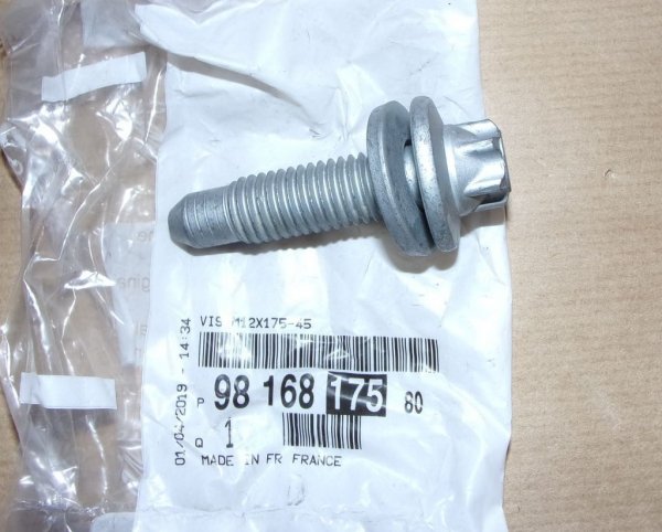 Boulon de fixation de la poutre arrière Citroën C3 Aircross, 9816817580, 9816817580, 