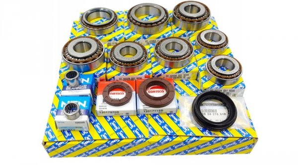 Kit de réparation de roulements SNR x8 pour boîte de vitesses PF6, compatible avec Renault Trafic, Opel Movano et Renault Master à partir de 2010 :    roulements de boîte de vitesses SNR 25x52x16,30 EC42224S01H206 x2 roulements de boîte de vitesses SNR 25