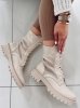 Botki z elastyczną cholewką CASS BEIGE