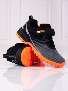 Buty sportowe chłopięce Vico z pomarańczową podeszwą
