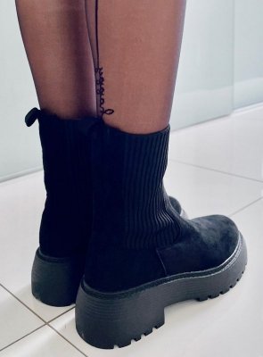 Botki z elastycznym ściągaczem WINTERS BLACK