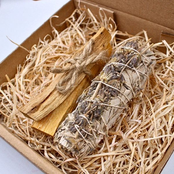 Biała Szałwia Lawenda + Palo Santo 25 g - Naturalny Zestaw Oczyszczający