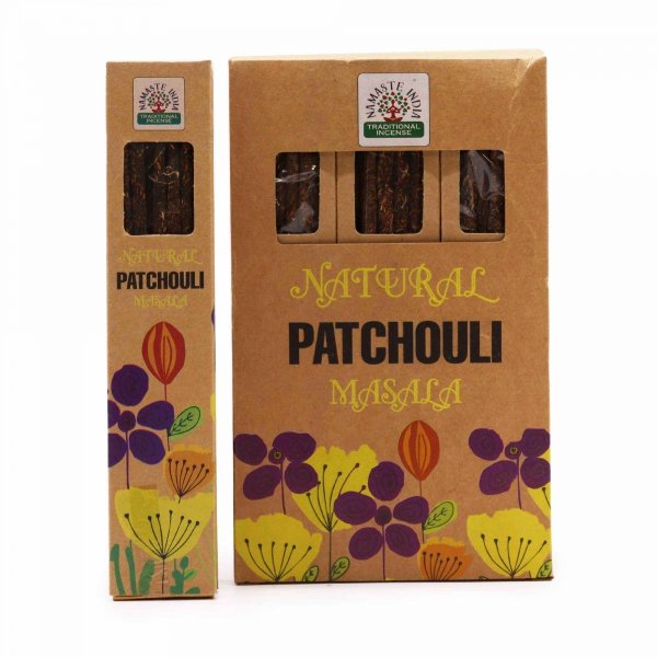 Zestaw kadzidełek masala Patchouli z ziemistym zapachem paczuli