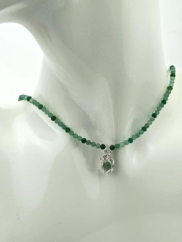 Naszyjnik z awenturynem – kamieniem witalności, wzrostu, pewności siebie