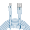 Kabel USB - USB typu C 1 m silikonowy niebieski Kruger&Matz Basic