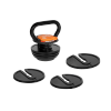 Kettlebell żeliwny automatyczny regulowany 9kg, REBEL ACTIVE