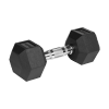 Hantle żeliwne gumowane HEX 2x7.5 kg REBEL ACTIVE