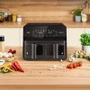 Frytkownica beztłuszczowa TEESA AIR FRYER DUAL POT XXL 8L 2700W