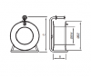 Przedłużacz na bębnie metalowym 40m Home&Garden fi 305 B.1120-40 Pawbol