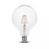 Żarówka LED V-TAC 4W Filament E27 G125 Ściemnialna VT-1994D 2700K 320lm