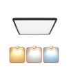 Plafon LED NIVERA SQUARE 24W 3CCT IP54 czarny Kobi Premium