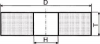 Tarcza scierna, korund szlachetny 200x32x51mm K60 Müller