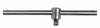 Pokrętło przesuwne T-kształtne 3/4 350 mm ze stali nierdzewnej BAHCO