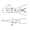 Szczypce tnące boczne dla elektroników 120 mm, 1183BM Beta