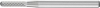 Maly frez trzpieniowy ze stopow twardych, kulisto-walcowy 0210 5 3mm 2x10mm Pferd