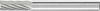 Frez trzpieniowy cylindr,z uzeb.czolowym 1020, 3 6mm 10x20mm ze stopow tward. Pferd