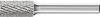 Frez trzpieniowy 0820,stal nier.6mm 8x20mmze stopow tward,cylindr, Pferd