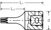 Nasadka 1/4 wkrętakowa T25 TORX (zewn.) krótka STAHLWILLE
