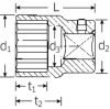 Nasadka 1 32mm, 12-kątna, krótka STAHLWILLE