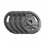 Obciążenie żeliwne zestaw 4x5kg, otwór 31mm, talerz z uchwytami, REBEL ACTIVE
