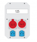 Rozdzielnica 12S, 1x32/5, 1x16/5, 2x250V, IP65 (B.18.1602-1)