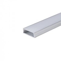 Profil Aluminiowy V-TAC 2mb Anodowany, Klosz Mleczny, Na dwie taśmy 27x10mm VT-8204 