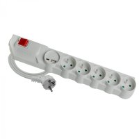 Przedłużacz przeciwprzepięciowy MPSFU-503 5gn/3m/Zu+W/1mm z warystorem szary Elgotech 