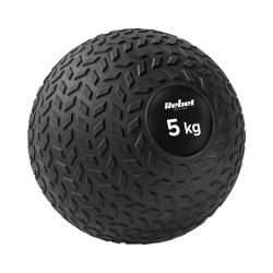 Mała piłka lekarska do ćwiczeń rehabilitacyjna Slam Ball 23cm 5kg, REBEL ACTIVE