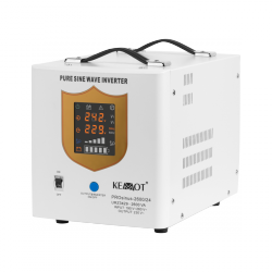 Zasilacz awaryjny KEMOT PROsinus-2600/24  przetwornica z czystym przebiegiem sinusoidalnym i funkcją ładowania  24V 230V 2600VA/